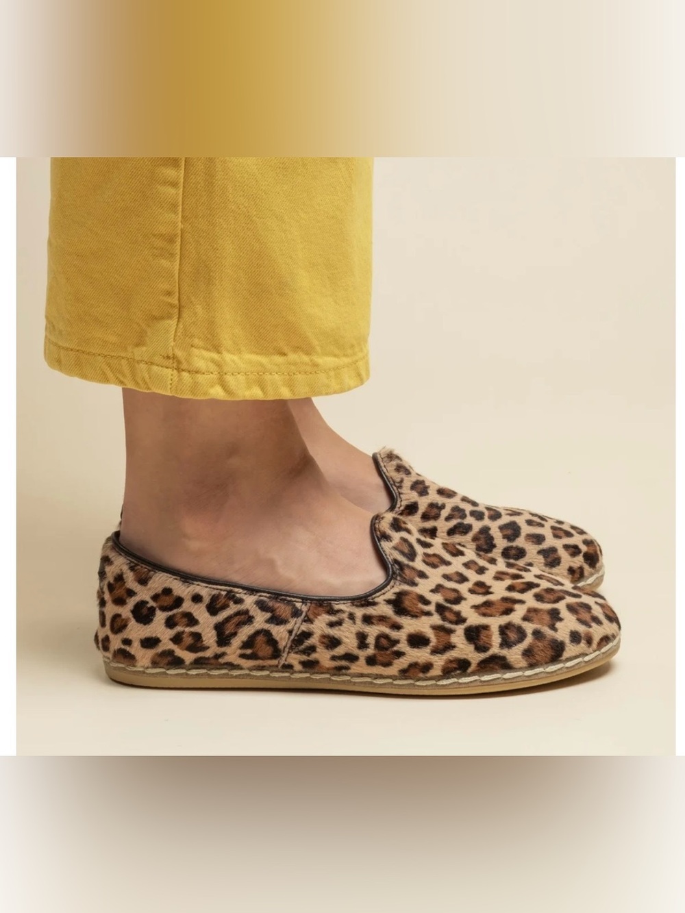 Charix Atlier Leopard Leather Slip-On 37.5